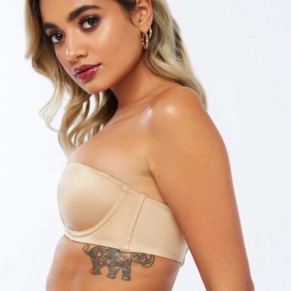 Savage X Fenty Honey Nude Core Microfiber Strapless Bra - Picture 7 of 11